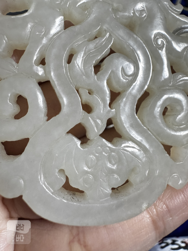清 玉双龙纹佩 - 图7